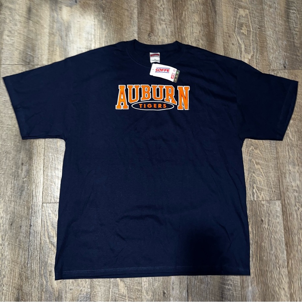 Vintage NWT‎ Auburn Tigers Vintage College Tee Shirt 90s Size XL Navy